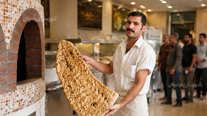 دستگاه نانوایی رضوان